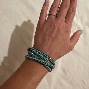 Turquoise Beaded Wrap Bracelet